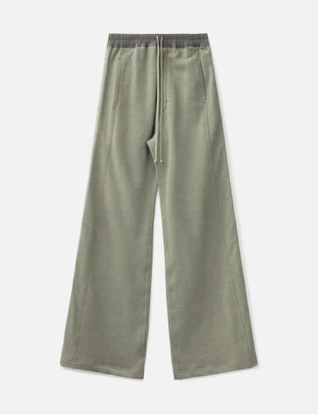 Rick Owens Drkshdw Wide Pusher Pants In Felpa