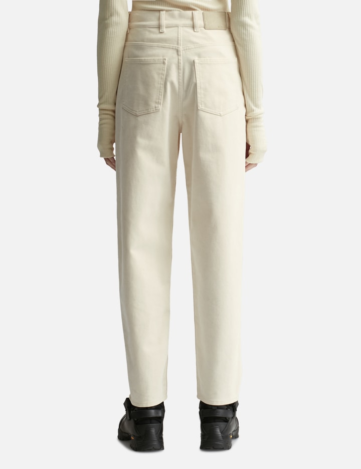 Moncler Cropped Jeans In White