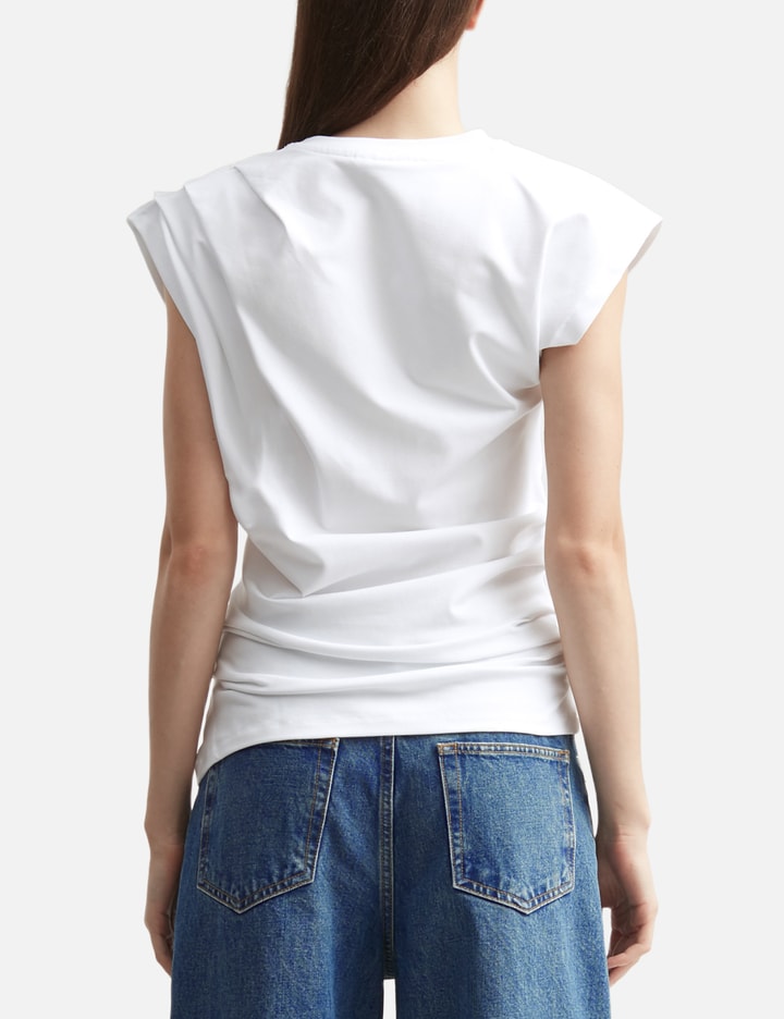 Ganni Top In Draped Jersey