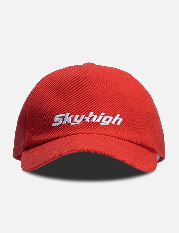 Sky High Farm Workwear Construction Graphic Logo Cap In Red