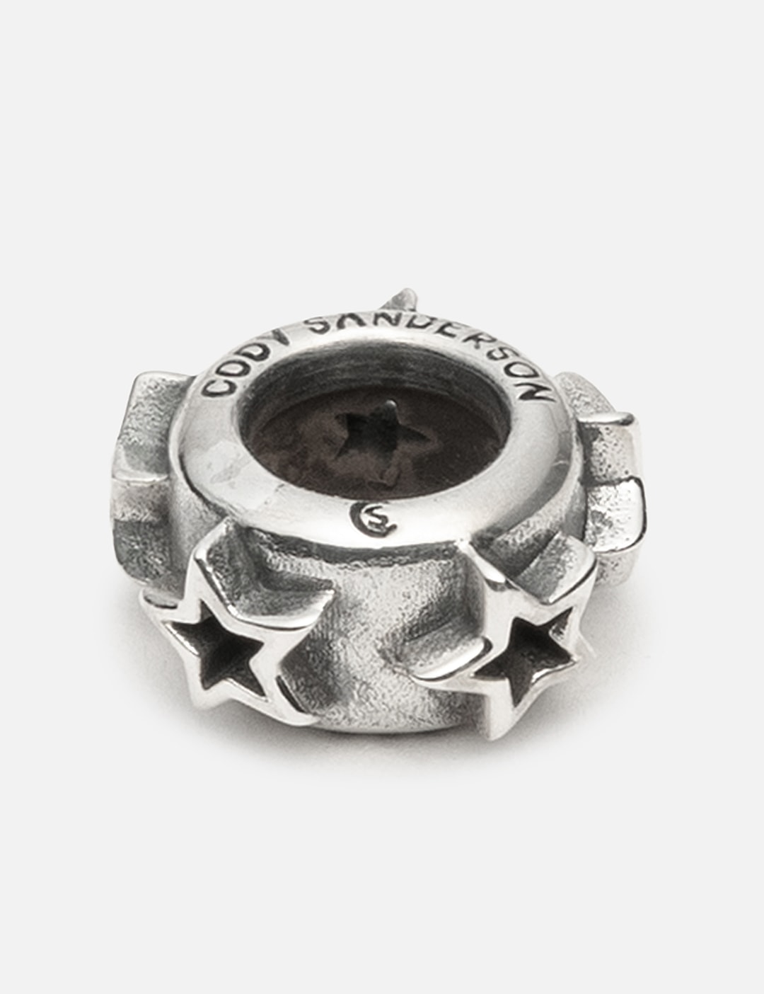 Hollow Star Rondelle Bead view 6