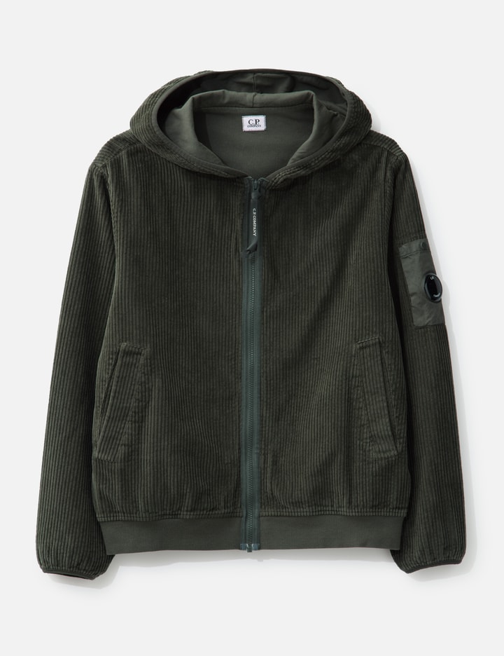 Corduroy 350 Full Zip Hooded Sweatshirt Placeholder Image