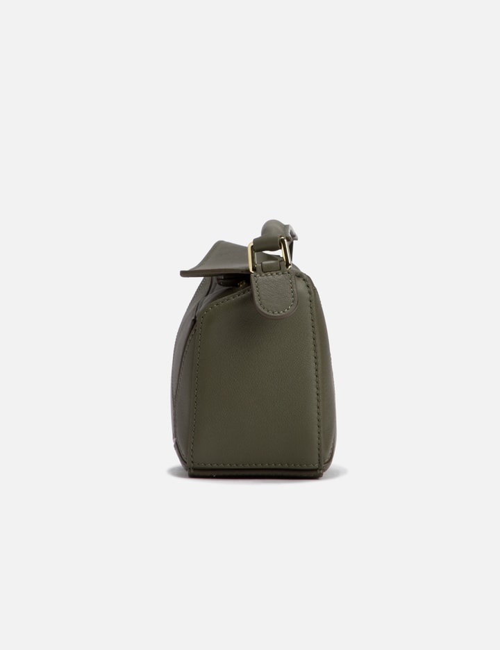 Loewe Small Puzzle Bag Patchwork Calfskin In Apricot/Green