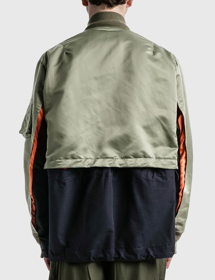 Nylon Twill Mix Blouson Jacket Placeholder Image