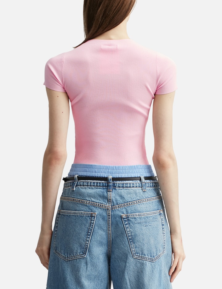 알렉산더왕 Knit Logo Short Sleeves T-Shirt
