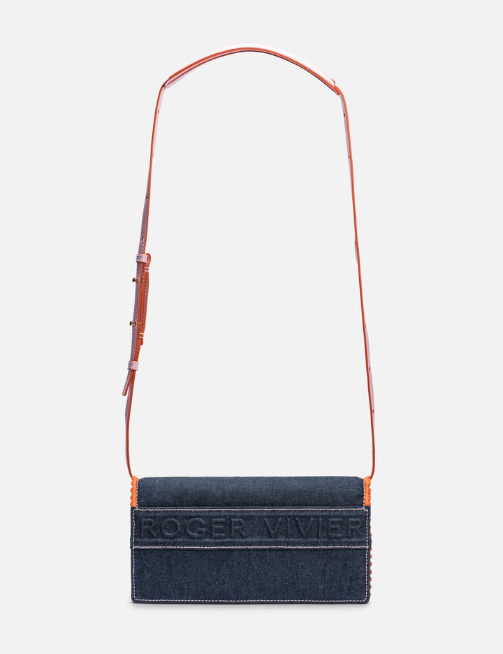 ROGER VIVIER Embroidery Denim Handbag