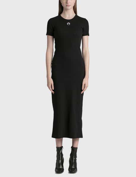 Marine Serre - Organic Cotton Ribbed Dress | HBX Marine Serre - Organic Cotton Ribbed Dress | HBX