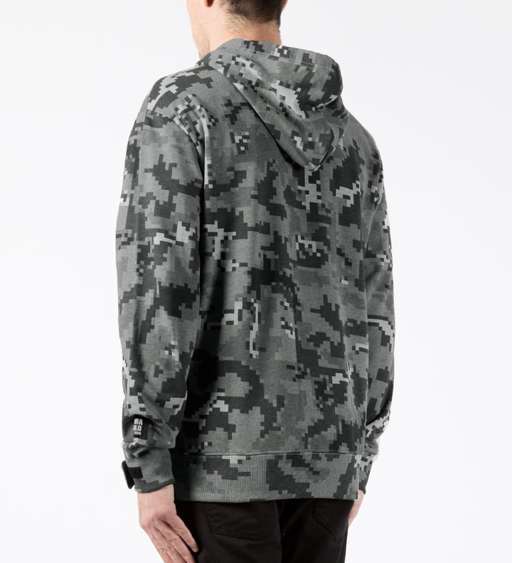 Camo Green Digital Camo Zip Up Hoodie Placeholder Image