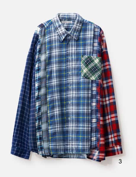 Needles - FLANNEL SHIRT - 7 CUTS WIDE SHIRT | HBX - ハイプビースト 