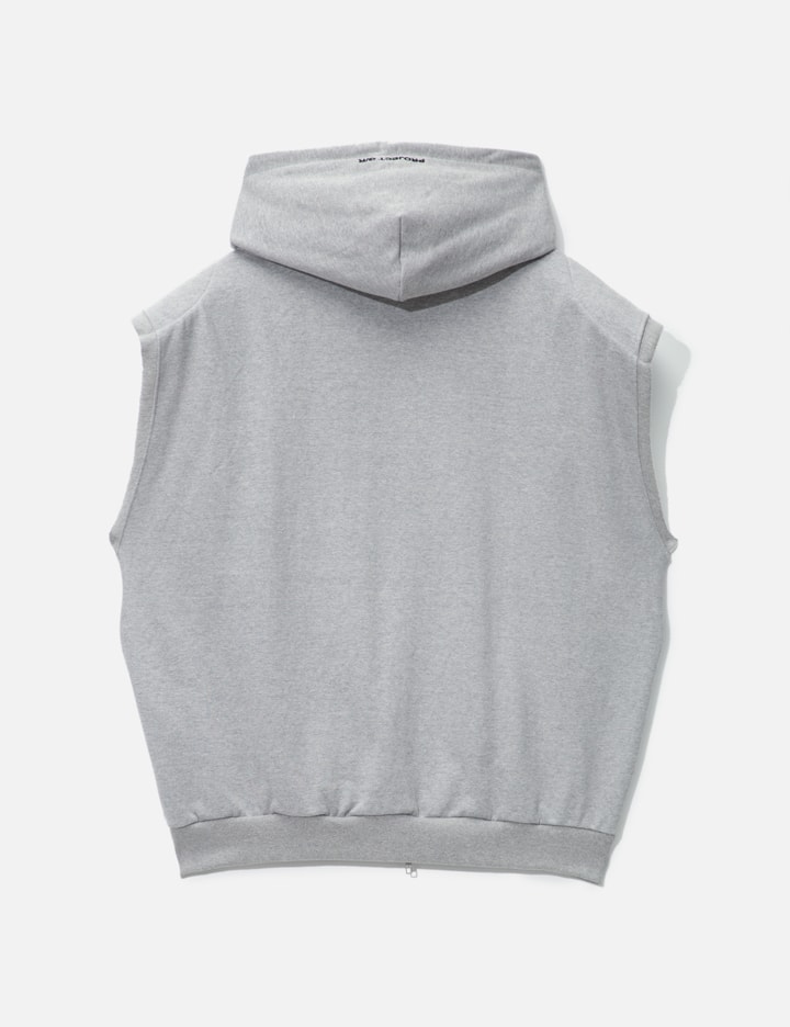 Boxy Sleeveless Zip Hoodie Placeholder Image