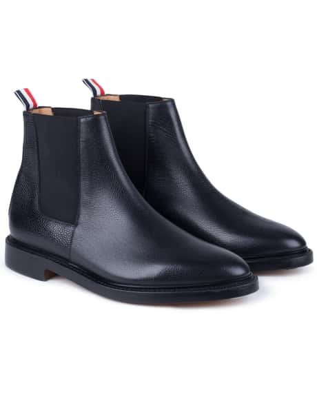 Thom Browne - Pebble Grain Leather Chelsea Boots | HBX