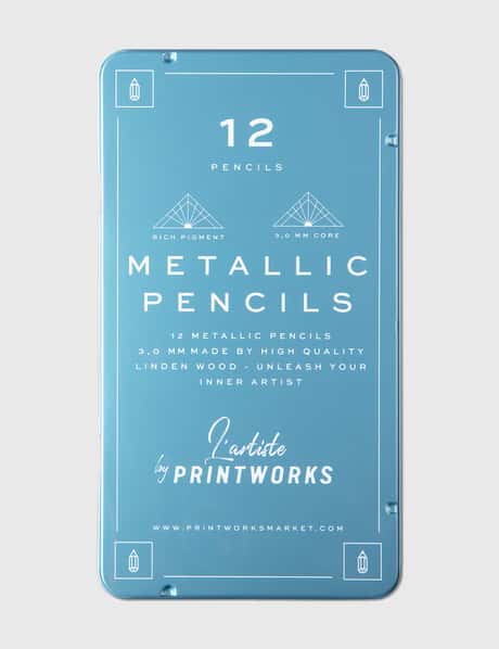 Printworks 12색 색연필 - 메탈릭