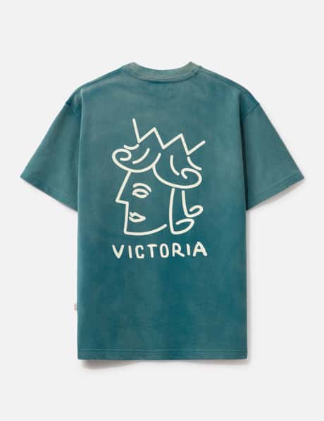 Victoria Faded Queenhead Logo Short Sleeve T-shirt