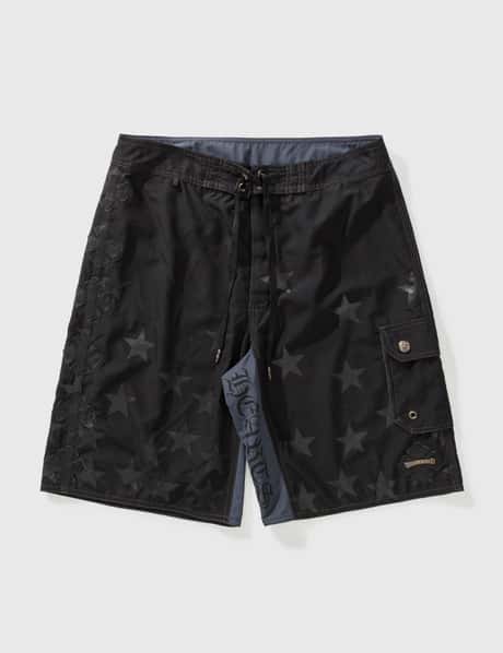 CHROME HEARTS CHROME HEART WITH LEATHER PATCH SHORTS