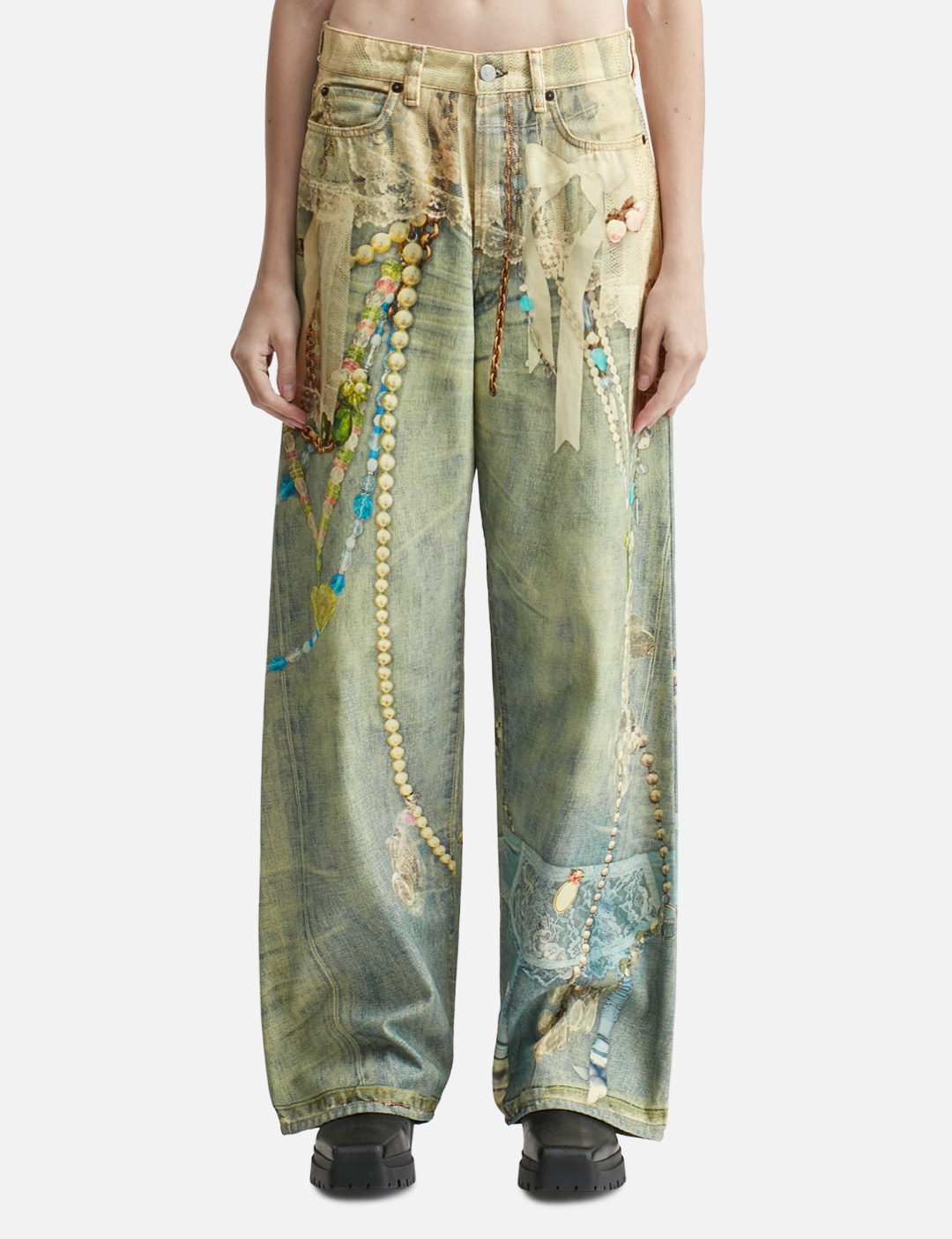 아크네 스튜디오 파테사 모스 블루 데님 진 HBX