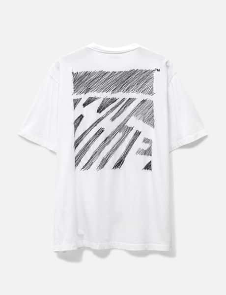 Off-White™ スクリブル ダイアグ オーバーサイズ ショートスリーブ Tシャツ