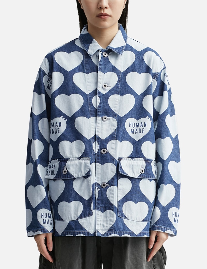 Human Made Heart Denim Coverall Jackets In Blue ModeSens