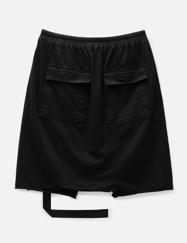 Rick Owens Drkshdw Gimp Drawstring Pod Shorts In Black