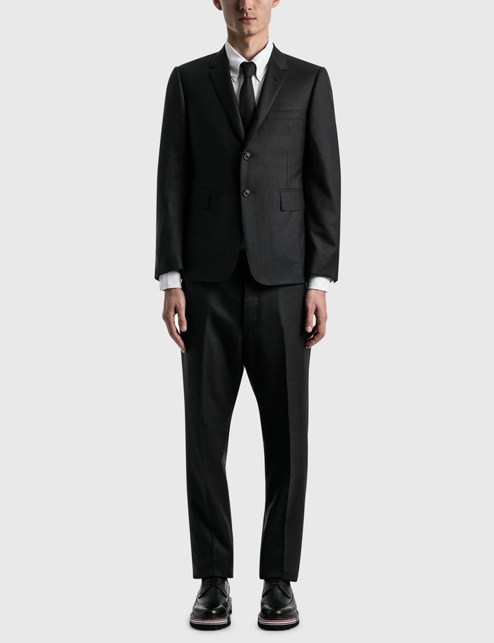 Super 120s Wool Twill Classic Suit And Tie Placeholder Image