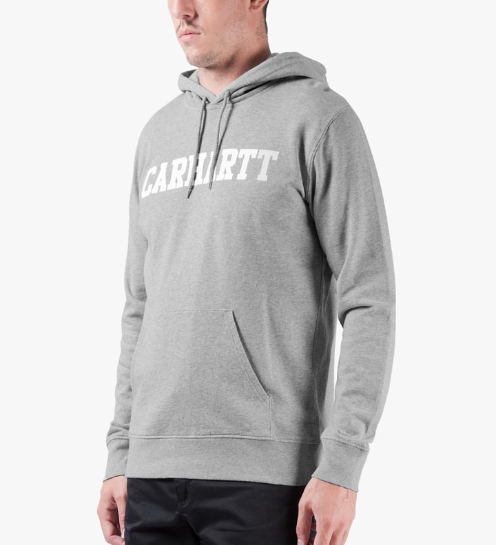 Heather Grey/White College Sweat Hoodie Placeholder Image