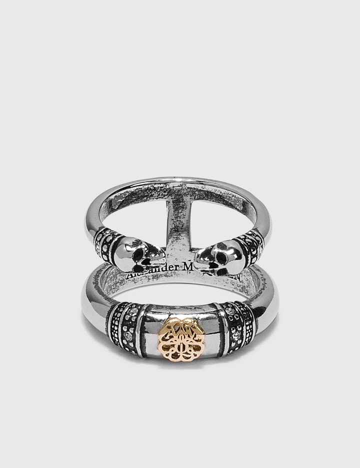 Skull and Charm Seal Double Ring Placeholder Image