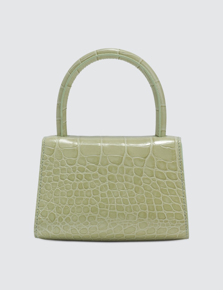 Mini Sage Green Croco Embossed Leather Bag Placeholder Image