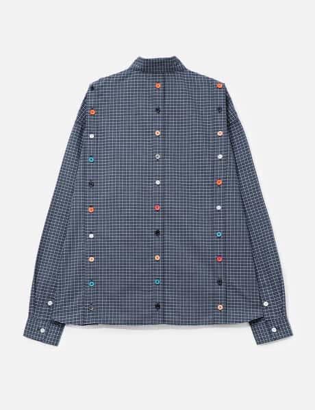 Blue Detachable Shirt With Special Buttons view 8