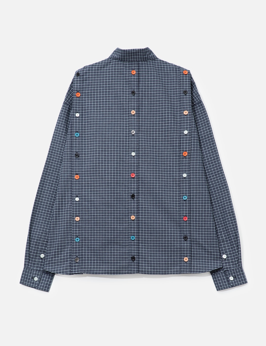Blue Detachable Shirt With Special Buttons view 9