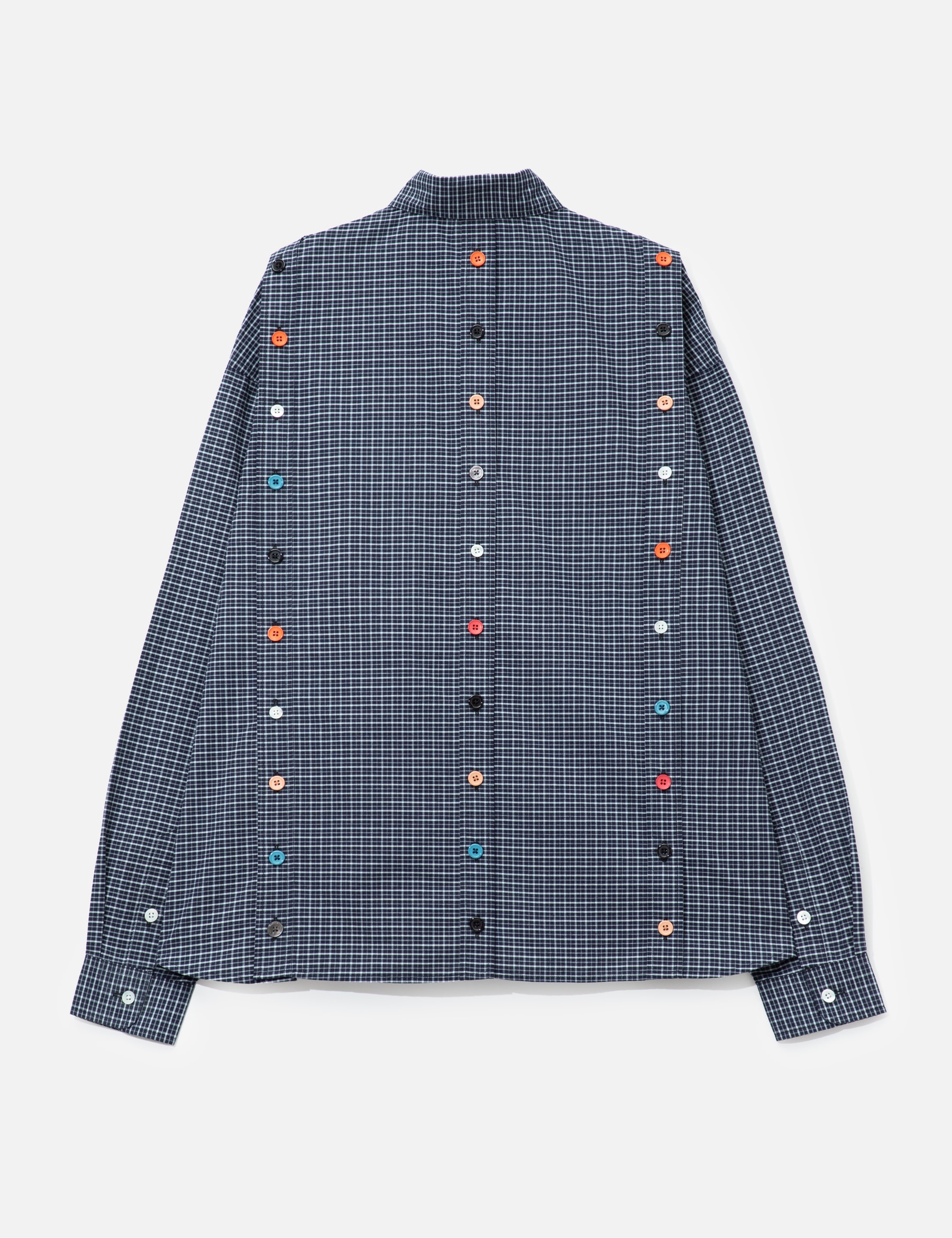 Blue Detachable Shirt With Special Buttons view 17