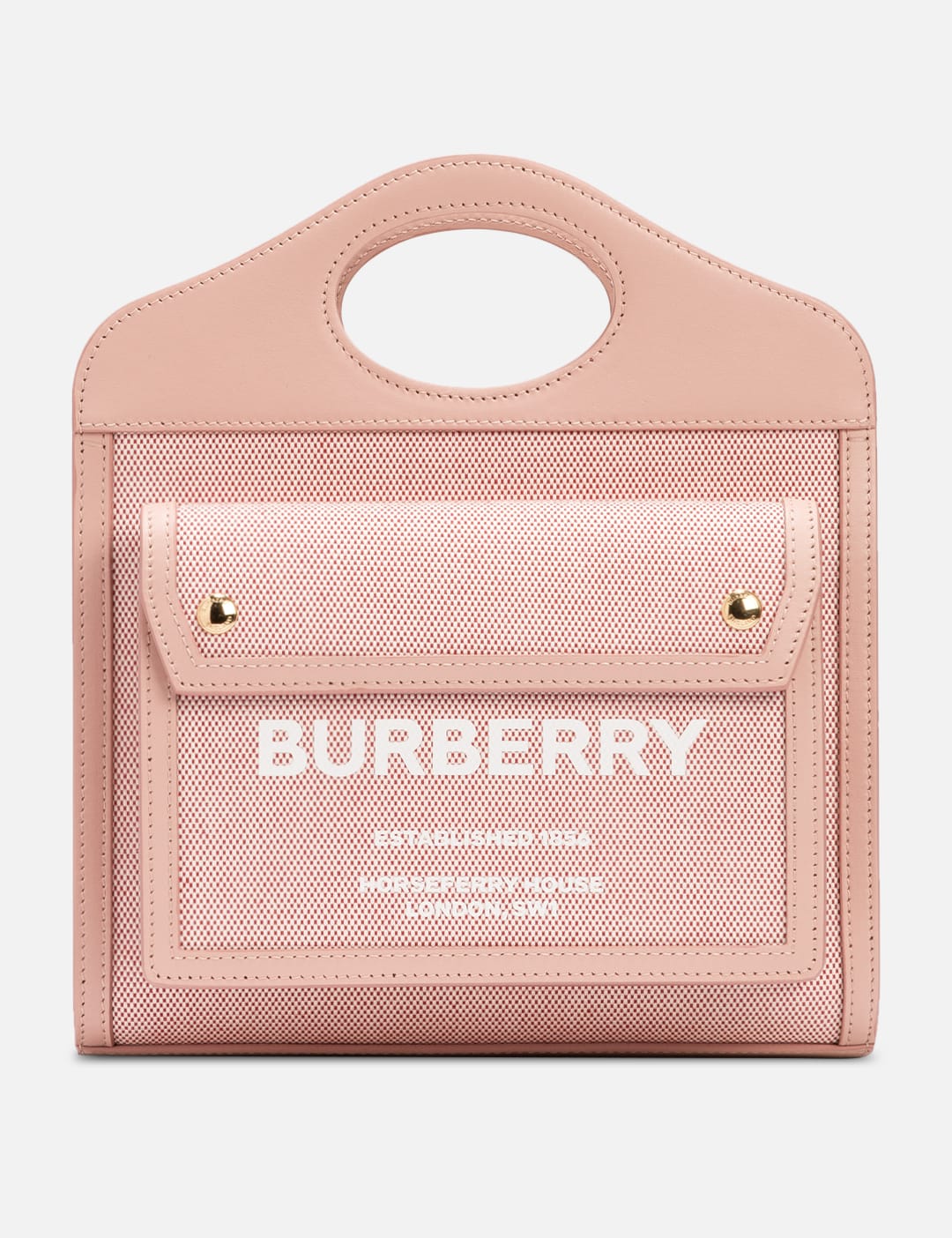 Burberry - ミニ コットンキャンバス&レザー ポケットバッグ | HBX