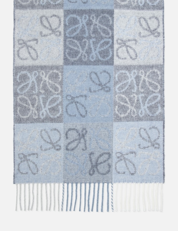 Loewe Checkerboard Scarf In Multicolor