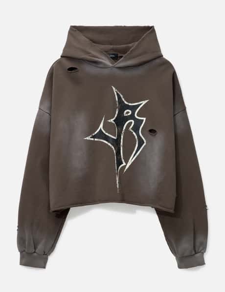 LIBERE LOGO CROP HOODIE