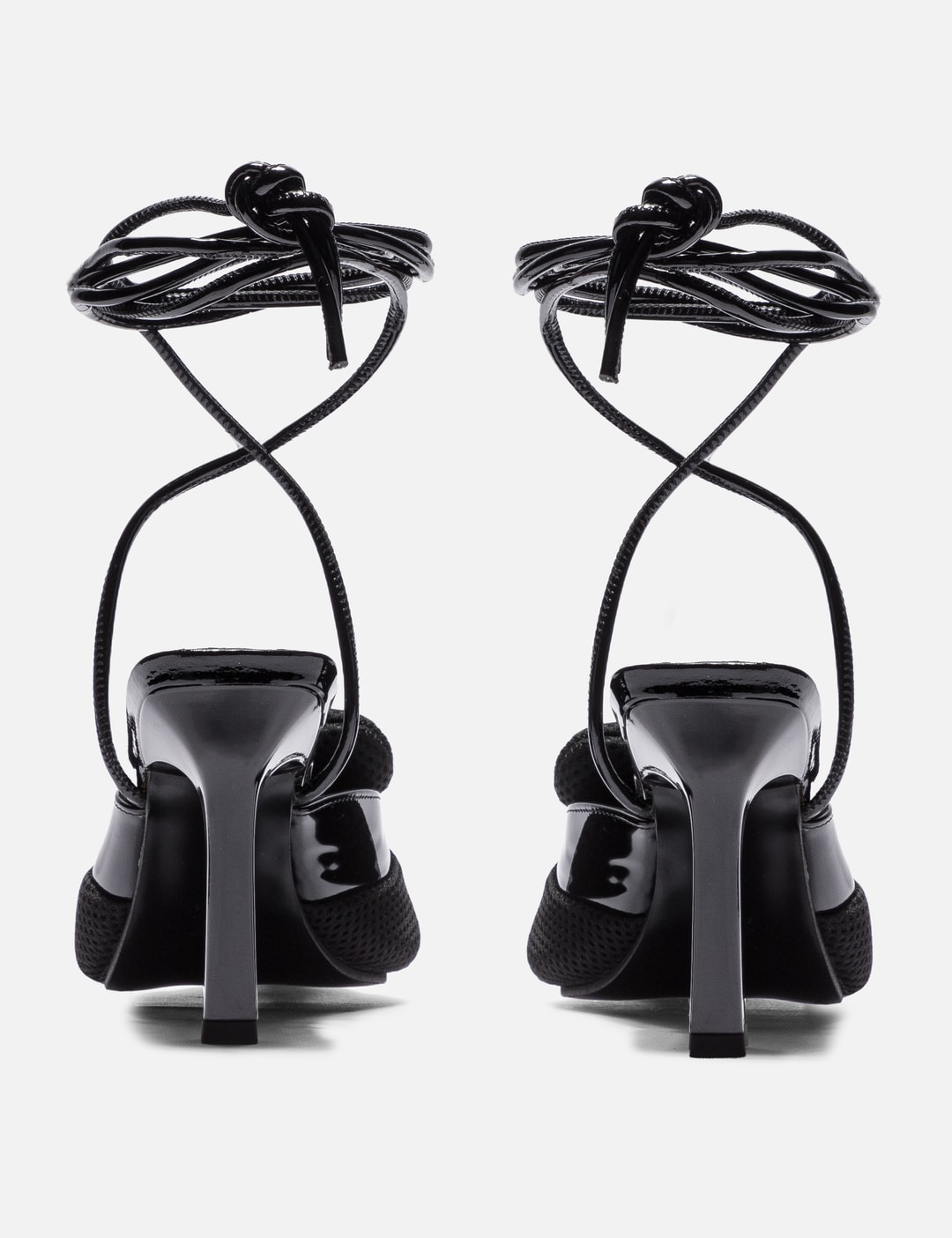 Sword Black Sandals With Ankle Straps view 12