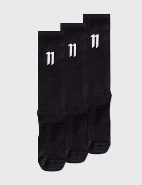 11 By Boris Bidjan Saberi 11 Logo Socks (Set of 3)