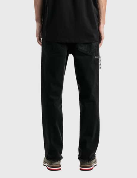Raf Simons - Zipped Pocket Cropped Denim Pants | HBX - Globally 