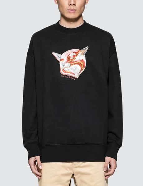 Maison Kitsuné - Fox Ines Longevial Sweatshirt | HBX - Globally 