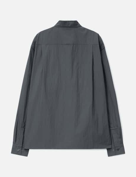 Crinkle Cotton Panel Shirt view 8