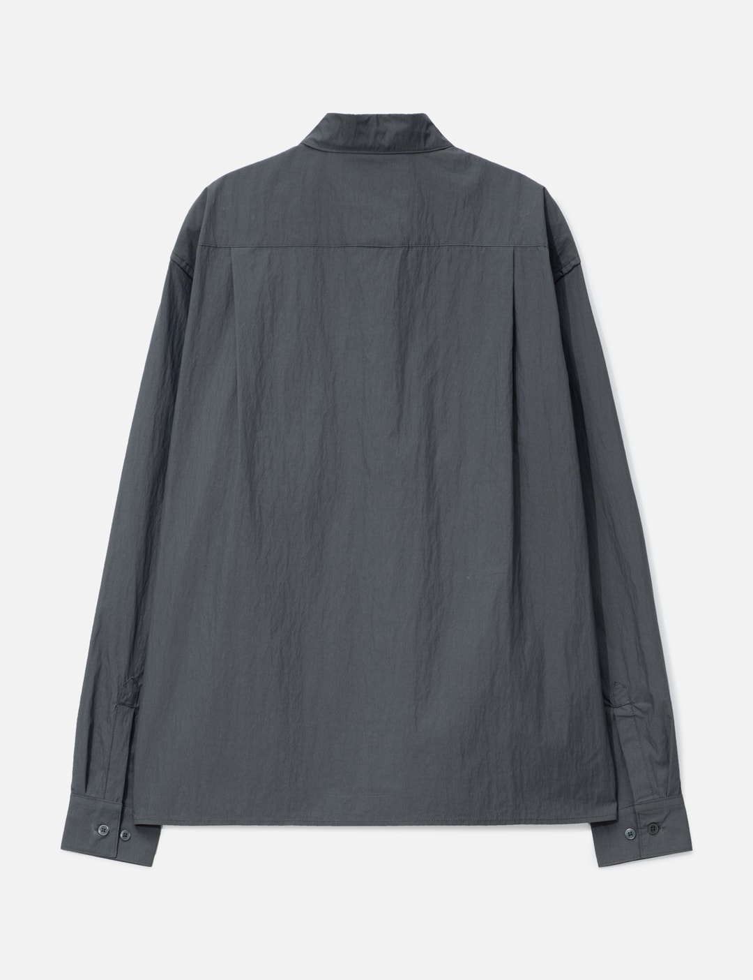 Crinkle Cotton Panel Shirt view 9