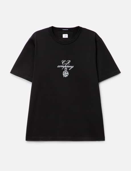 C.P. Company 30/2 Mercerized Jersey Twisted Embroidery T-Shirt