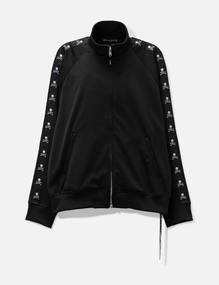 Mastermind Japan Skull Tape Track Jacket In Black