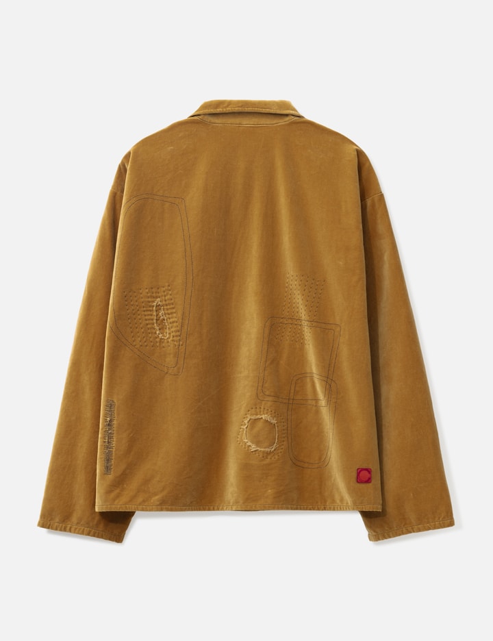 Clot Stitching Velvet Jacket