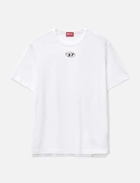 Diesel T-shirt with injection moulded logo