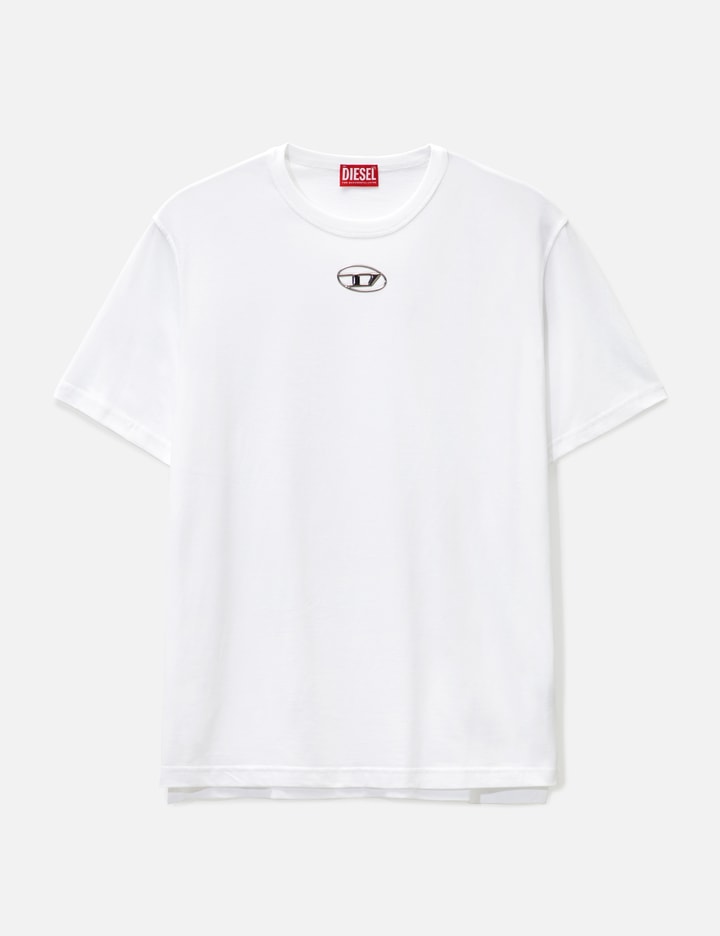 T-shirt with injection moulded logo Placeholder Image