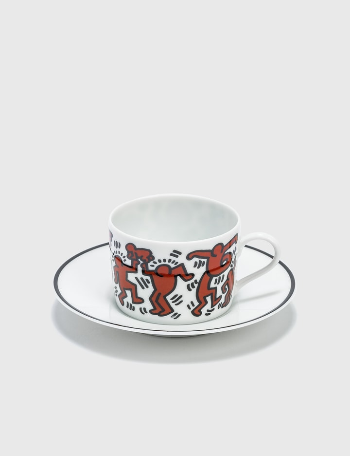 Keith Haring "Red On White" Porcelain Tea Cup Set Placeholder Image
