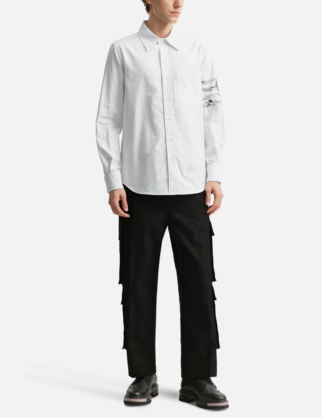 Washed Cotton Utility Chino Cargo Trouser view 15