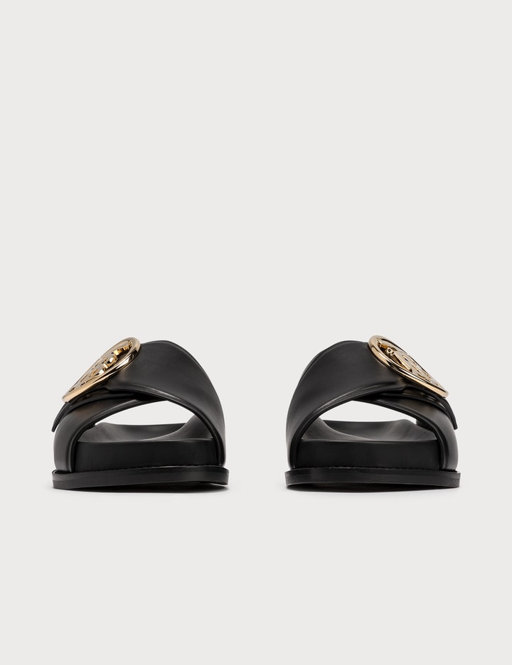 Burberry Monogram Motif Leather Slides