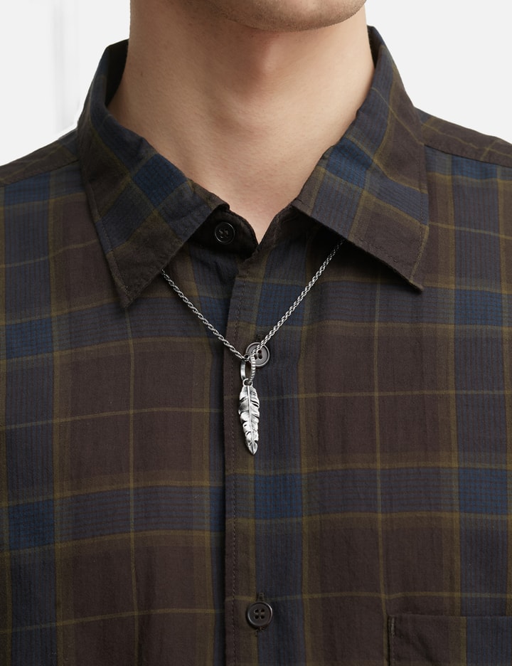 POLYTERU 925 Silver Pendant Feather