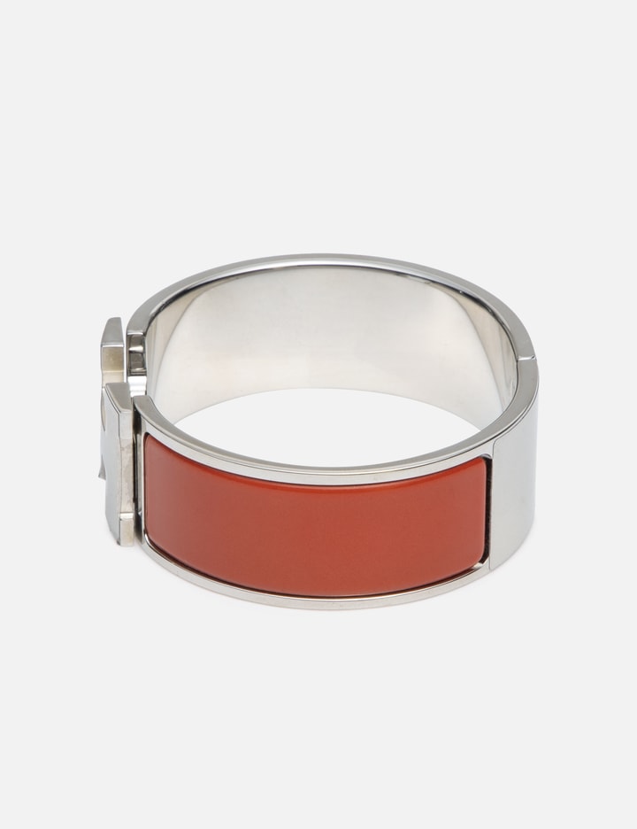 Pre-owned Hermes Silver Bracelet In Orange