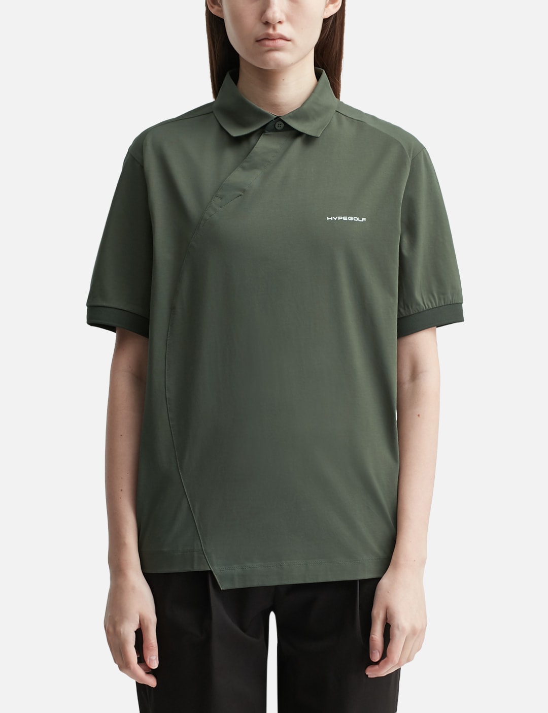 X POST ARCHIVE FACTION (PAF) Diagonal Polo T-Shirt view 17