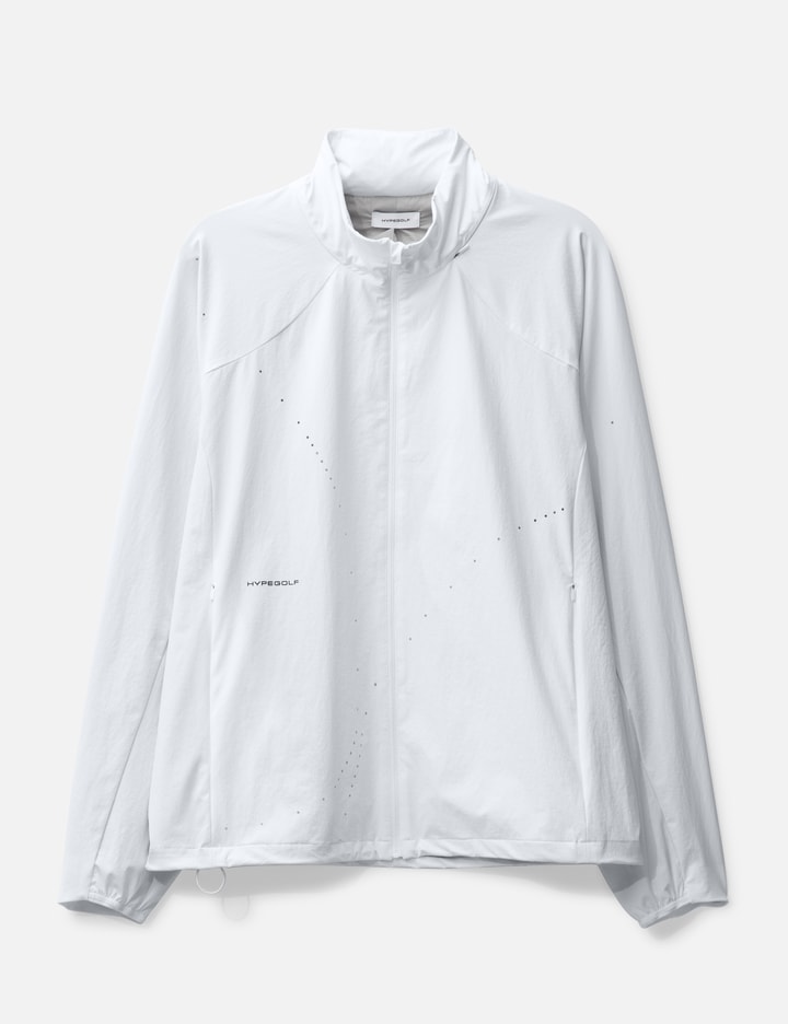 Hypegolf X Post Archive Faction (paf) Perforated Windbreaker In White